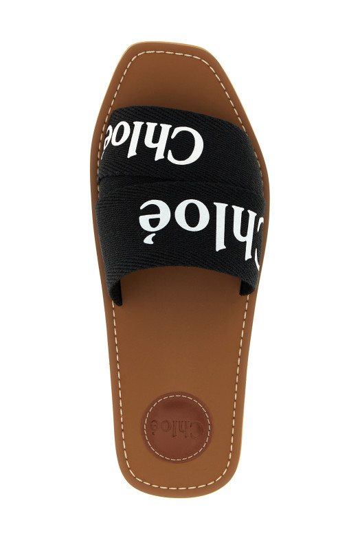 'Woody’ sandals Black