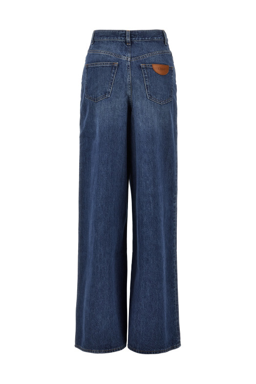 Джинсы Palazzo Blue CHLOÉ CHC24ADP02150402