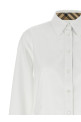 Рубашка с вставками в клетку Burberry, белая 8111217WHITE