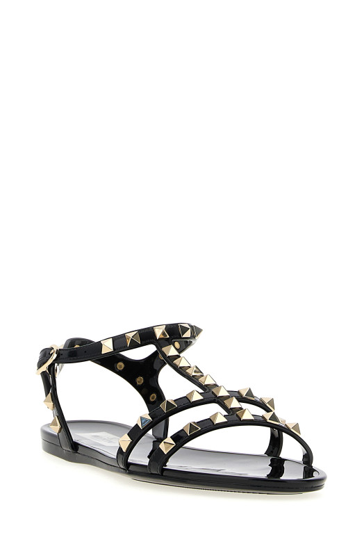 Valentino Garavani 'Rockstud' sandals Black