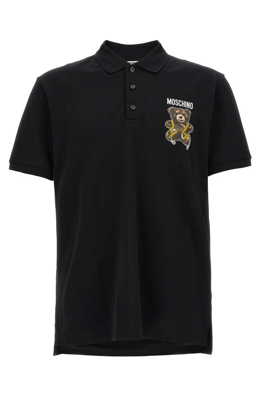 Press polo shirt Black