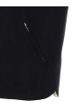 Padded wool vest Black