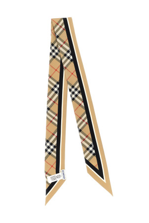 Бежева стрічка Silk BURBERRY 8114238SAND