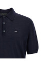 Wool polo shirt Blue