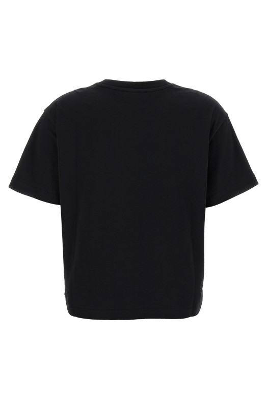 'Boxy Micro Logo' T-shirt Black-grey