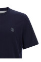 Logo print T-shirt Blue