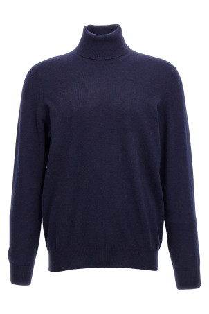 Cashmere turtleneck sweater Blue