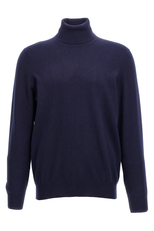 Cashmere turtleneck sweater Blue