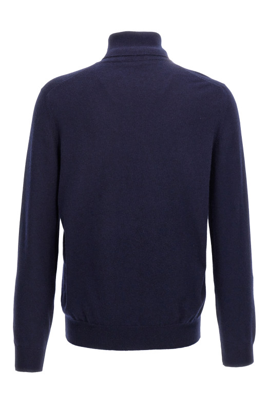 Cashmere turtleneck sweater Blue