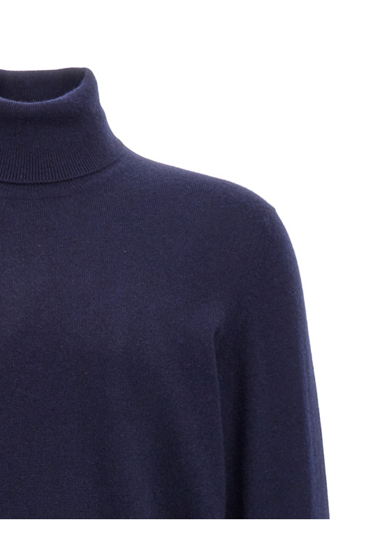 Cashmere turtleneck sweater Blue