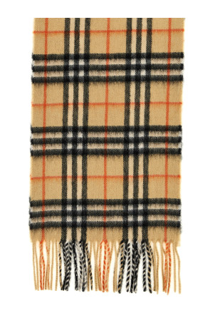 Check scarf Beige