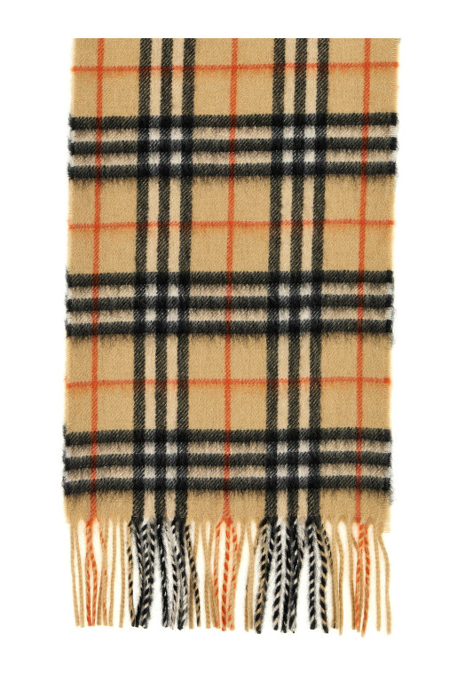 Шарф в клетку, бежевый BURBERRY 8089369SANDIPCHECK