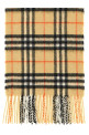 Check scarf Beige