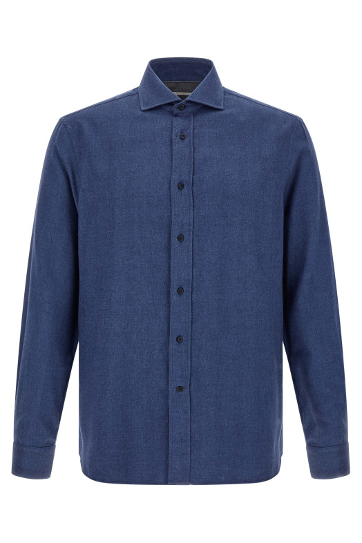 Herringbone shirt Blue