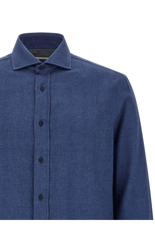 Herringbone shirt Blue