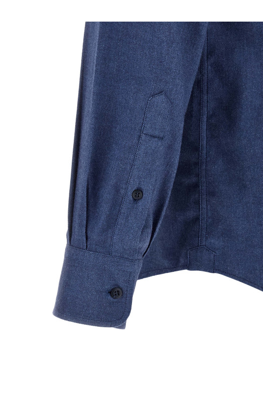 Herringbone shirt Blue