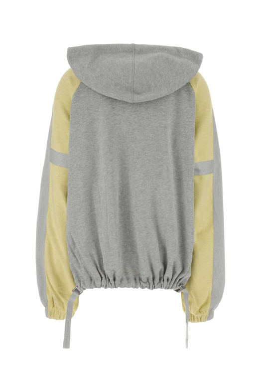 Two-tone cotton oversize t-shirt THE ATTICO (260WCB00110JJF007AA)