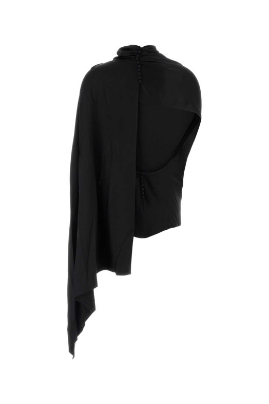 Black satin top Black MAGDA BUTRYM (274925)
