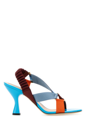 Multicolor fabric ColibrÃ¬ Iconic sandals FENDI (8X9032AY2A)