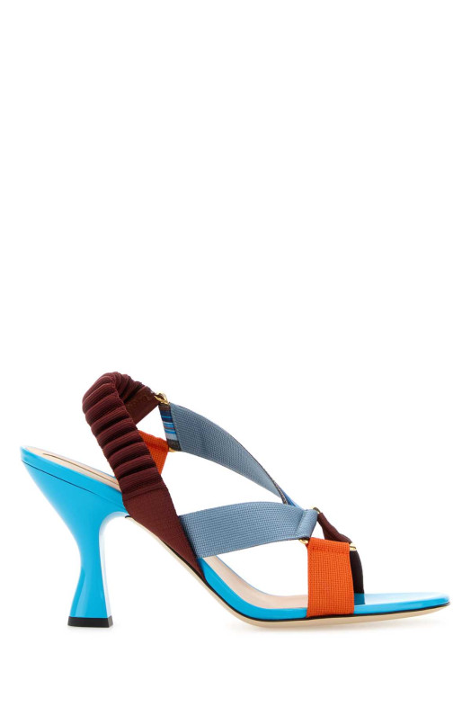 Багатокольорові сандалі Colibrì Iconic від FENDI з тканини (8X9032AY2A)