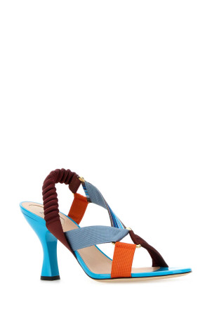 Multicolor fabric ColibrÃ¬ Iconic sandals FENDI (8X9032AY2A)