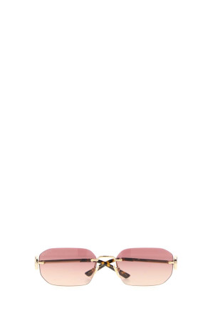 Gold metal sunglasses GUCCI (A000Q4I3330)