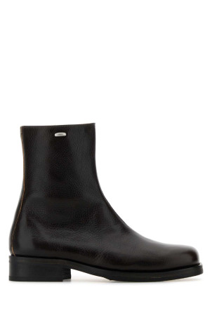 Dark brown leather Camion boots OUR LEGACY (A4247CDA)