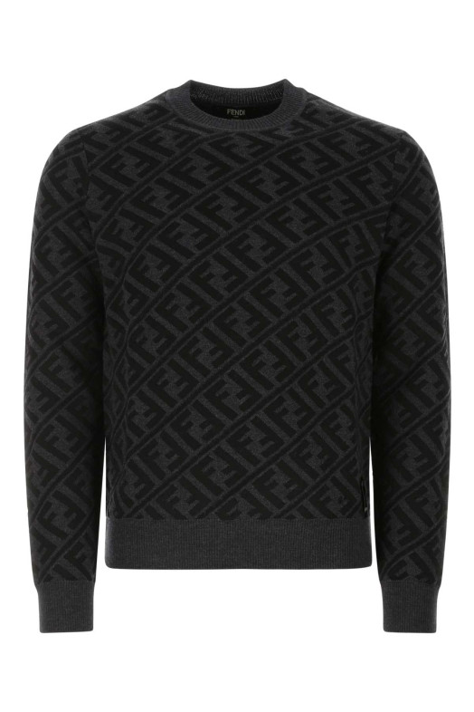 Embroidered wool blend sweater FENDI (FZX005ALJX)