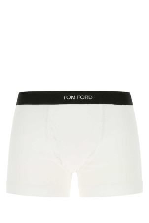 White stretch cotton boxer set White TOM FORD (T4XC31040)