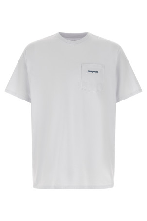 'Boardshort Logo Pocket Responsibili-Tee®' T-shirt White