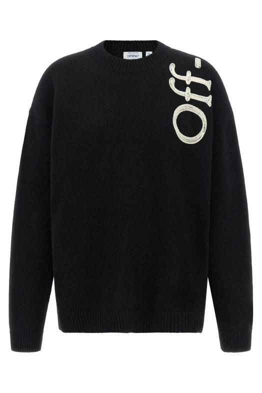 'Vertical Bookish' sweater Black-grey