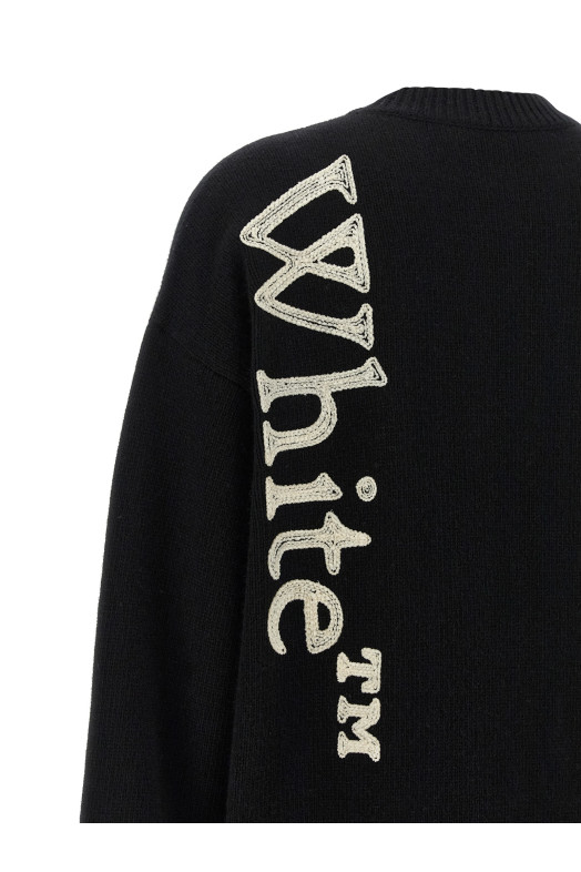'Vertical Bookish' sweater Black-grey