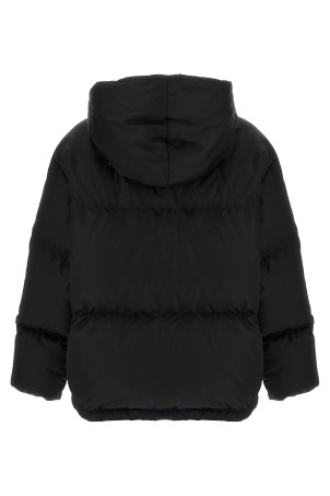 Re-Nylon maxi down jacket Black