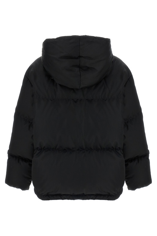 Re-Nylon maxi down jacket Black