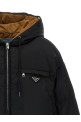 Re-Nylon maxi down jacket Black