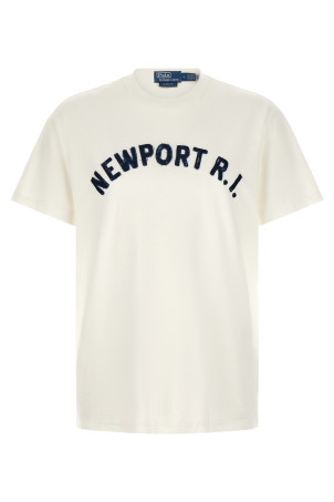 Футболка з наклейкою «Aged effect», синя POLO RALPH LAUREN 710B20013001