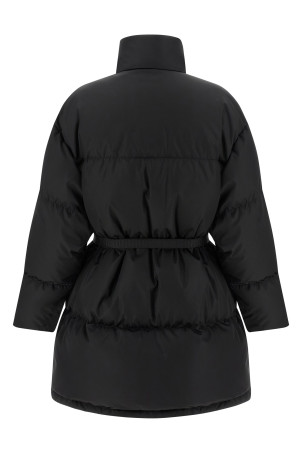 Re-Nylon maxi down jacket Black