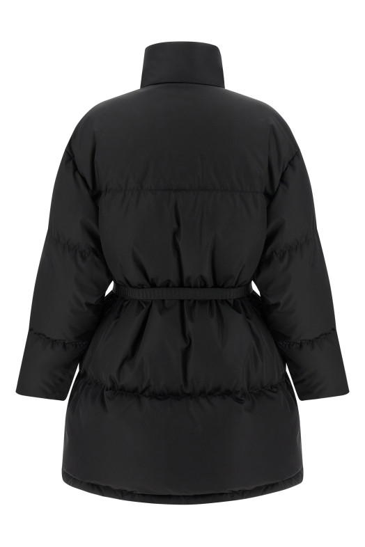 Re-Nylon maxi down jacket Black