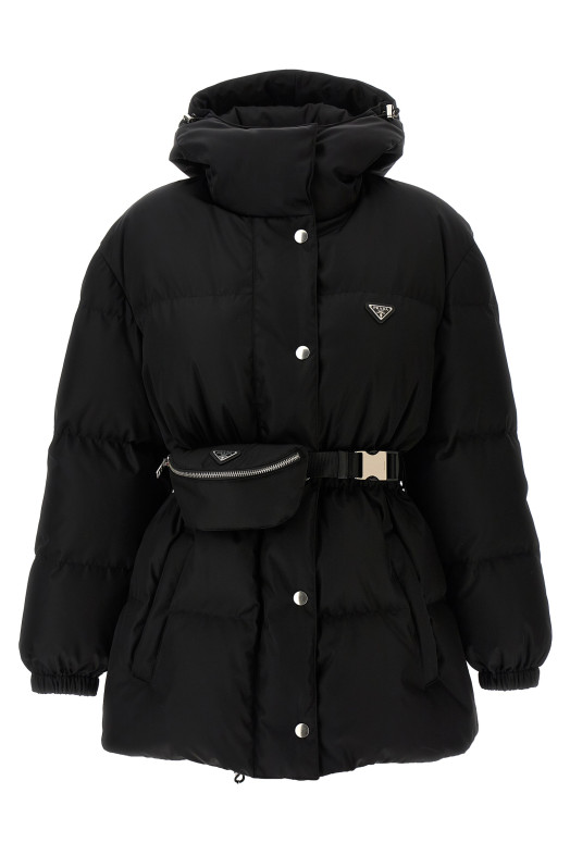 Pouch down jacket Black