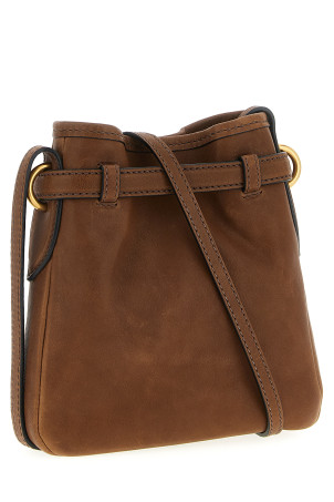 Nappa leather shoulder strap Brown