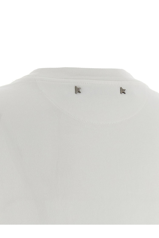 Crystal crew neck t-shirt White