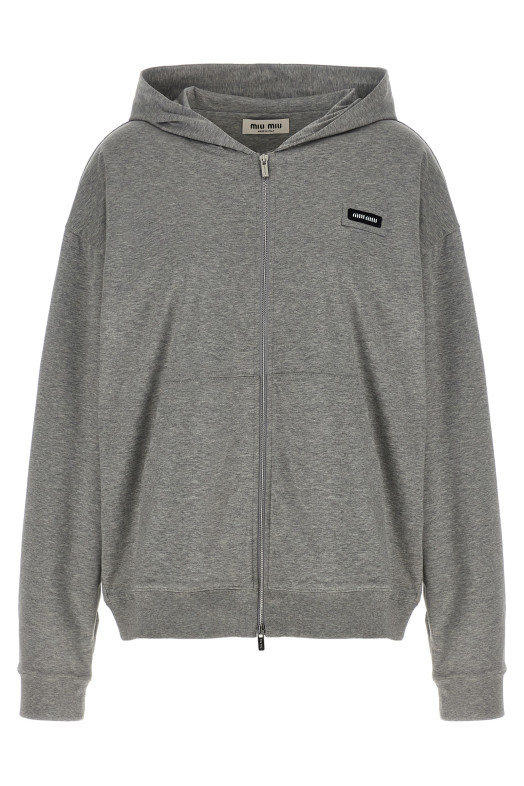 Logo hoodie Gray