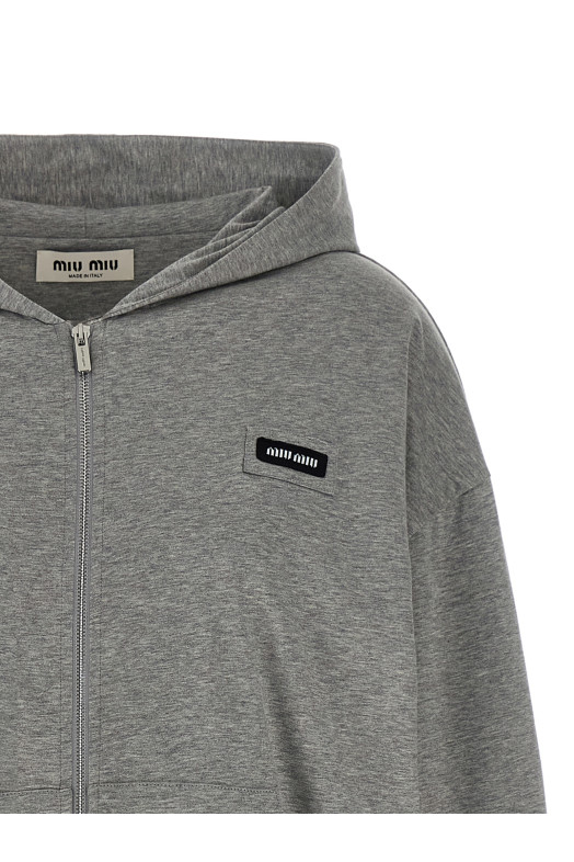 Logo hoodie Gray