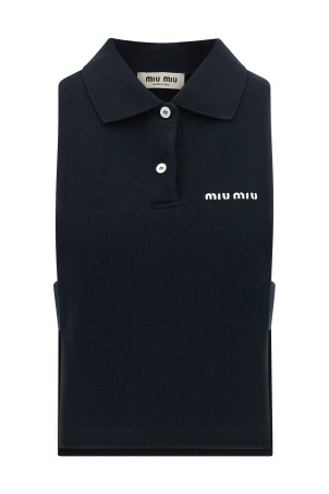 Топ-поло «Blue» MIU MIU MJT738SOOO14RWF0008