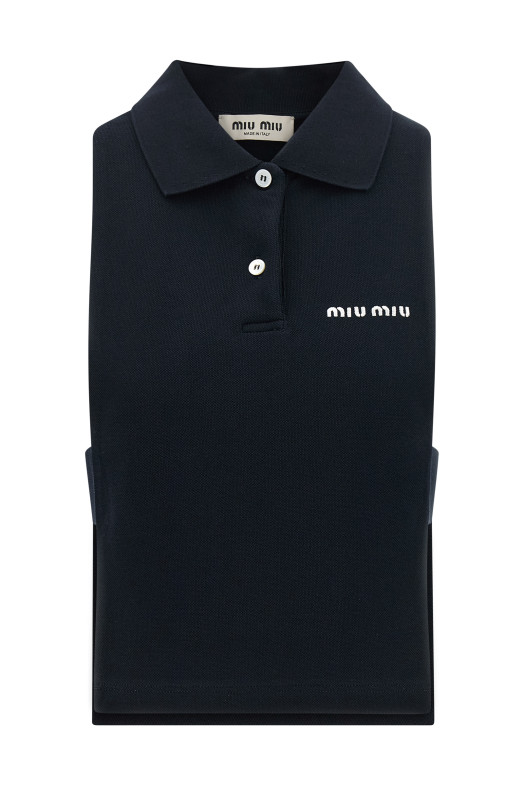 Топ-поло «Blue» MIU MIU MJT738SOOO14RWF0008