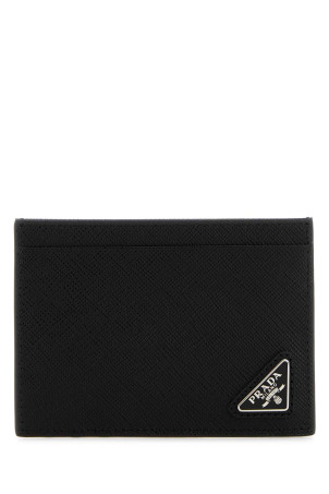 Black leather card holder Black PRADA (2MC130QHH)