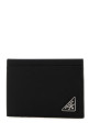 Черный кожаный держатель для карт Black PRADA (2MC130QHH)