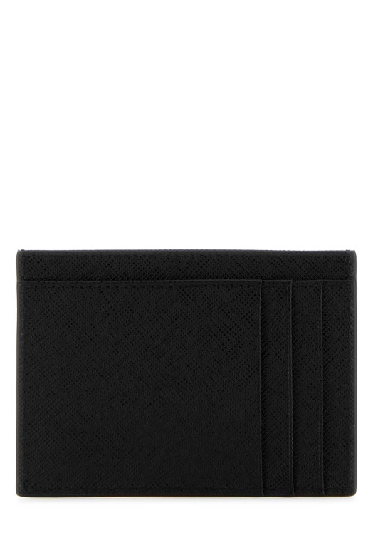 Черный кожаный держатель для карт Black PRADA (2MC130QHH)