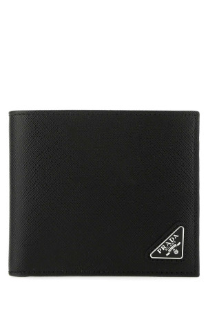 Black leather wallet Black PRADA (2MO513QHH)