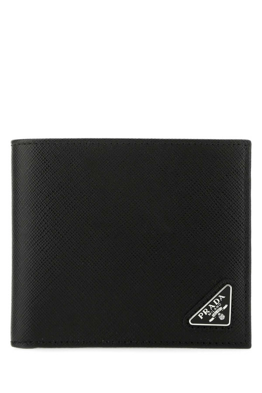Black leather wallet Black PRADA (2MO513QHH)